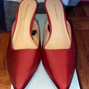 Who What Wear — Red Mules ✨